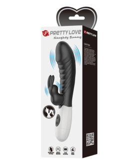 PRETTY LOVE – VIBRATORE A CONIGLIO NAUGHTY BUNNY CON 30 FUNZIONI NERO