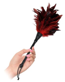 FETISH FANTASY SERIES – BLACK & RED FRISKY FEATHER TICKLER