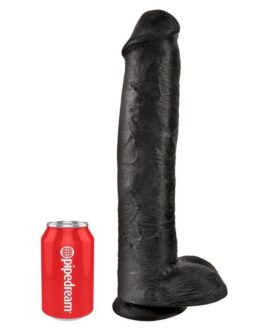 KING COCK – DILDO REALISTICO CON TESTICOLI 38 CM NERO