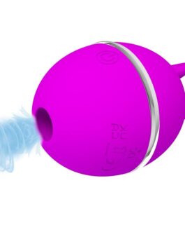 PRETTY LOVE - VIBRATORE IN SILICONE TONDO VIOLA GEMINI BALL