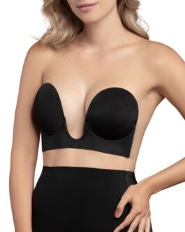 BYE-BRA – SUJETADOR SIN ASAS EN U NEGRO COPA B