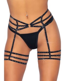 LEG AVENUE – REGGETTIERE IN STRASS TAGLIA UNICA