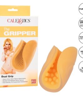 CALEXOTICS – MASTURBATORE BEADED GRIP ARANCIONE