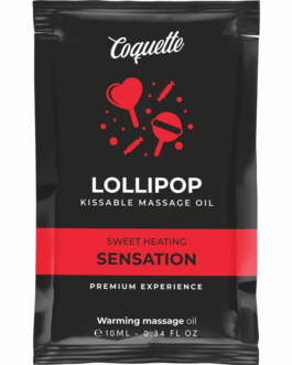 COQUETTE CHIC DESIRE – OLIO DA MASSAGGIO POCKET KISSABLE CON EFFETTO CALORE LOLLIPOP 10 ML