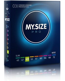 MY SIZE – PRO PRESERVATIVI 49 MM 3 UNIT