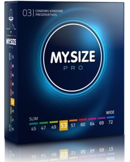 MY SIZE – PRO PRESERVATIVI 53 MM 3 UNIT
