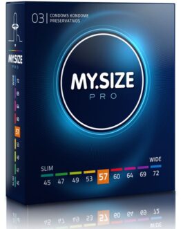 MY SIZE – PRO PRESERVATIVI 57 MM 3 UNIT