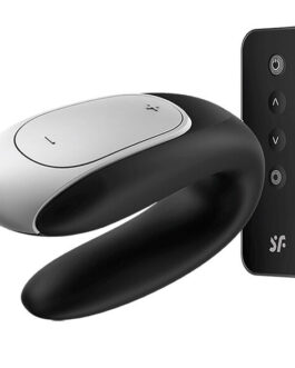 SATISFYER – VIBRATORE DOUBLE FUN PARTNER NERO