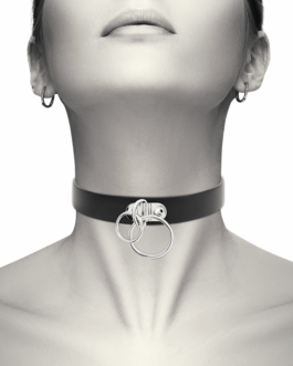 COQUETTE CHIC DESIRE – GIROCOLLO IN PELLE VEGANA CON DOPPIO ANELLO