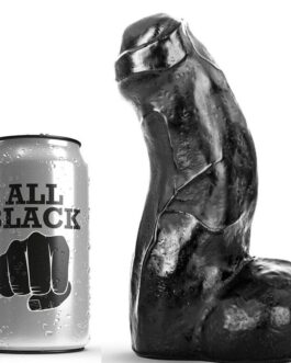 ALL BLACK – DONG NERO REALISTICO 17 CM
