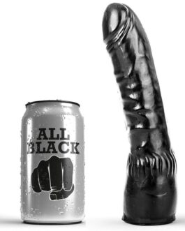 ALL BLACK – DILDO NERO REALISTICO 20 CM