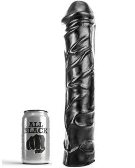 ALL BLACK – DILDO GIGANTE CON PUGNO MORBIDO 32 CM