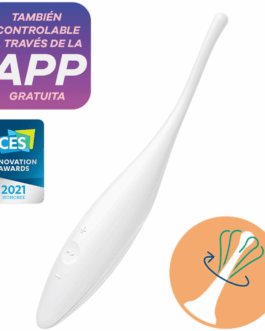 SATISFYER – VIBRATORE TWIRLING JOY CLIT TIP BIANCO