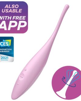 SATISFYER – VIBRATORE TWIRLING JOY CLIT TIP ROSA