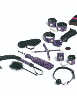 TEASE  PLEASE – SET 13 ACCESSORI BONDAGE LILLA