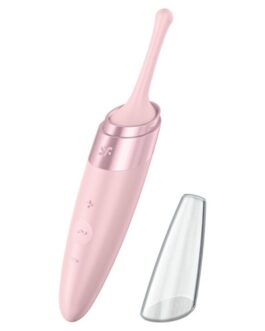 SATISFYER – VIBRATORE TWIRLING DELIGHT CLIT TIP ROSA