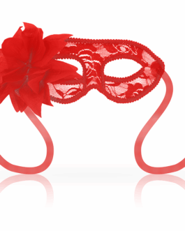 OHMAMA – MASCHERE MASCHERE CON PIZZO E FIORE ROSSO