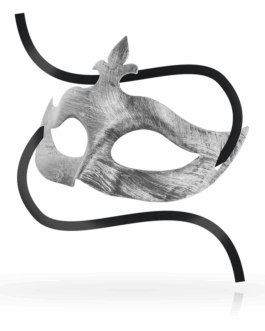 OHMAMA – MASCHERE MASCHERA FIORE DE LIS ARGENTO