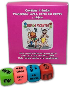 DIABLO PICANTE – GIOCO DI 4 DADI DI PRONOMI, VERBI, PARTI DEL CORPO E LUOGHI
