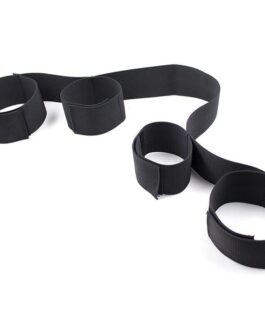 OHMAMA FETISH - SPREADER SOFT BAR COMPLETO DI TENUTA DA POLSO IN NYLON