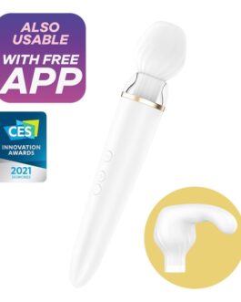 SATISFYER - APP DOUBLE WANDER BIANCO