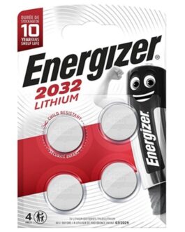 ENERGIZER – BATTERIA LITIO A TASTO CR2032 3V 4 UNIT
