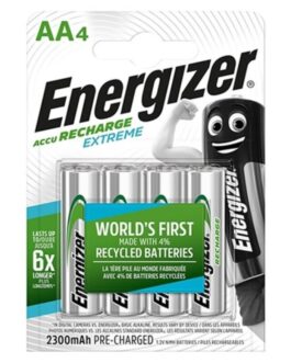 ENERGIZER – EXTREME BATTERIA RICARICABILE HR6 AA 2300MAH 4 UNIT
