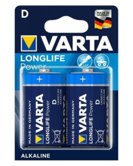 VARTA - LONGLIFE POWER BATTERIA ALCALINA D LR20 2 UNITÀ