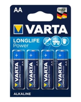 VARTA – LONGLIFE POWER BATTERIA ALCALINA AA LR6 4 UNITÀ