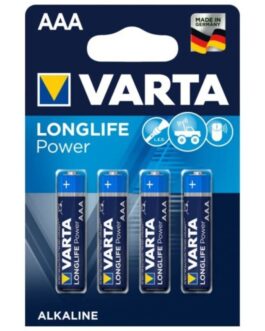 VARTA – LONGLIFE POWER BATTERIA ALCALINA AAA LR03 4 UNITÀ
