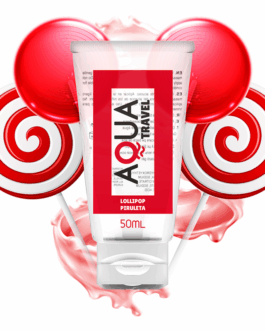 AQUA TRAVEL – LUBRIFICANTE A BASE ACQUOSA GUSTO LOLLIPOP – 50 ML