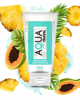 AQUA TRAVEL – LUBRIFICANTE A BASE ACQUA FRUTTI TROPICALI – 50 ML