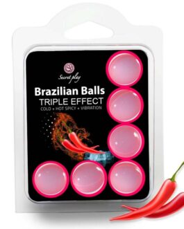SECRETPLAY – SET 6 PALLINE BRASILIANE TRIPLO EFFETTO