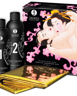 SHUNGA – GEL DA MASSAGGIO EROTICO CORPO A CORPO FRAGOLE E CAVA
