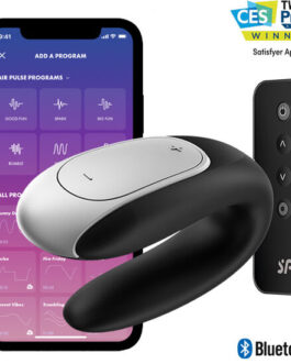SATISFYER – VIBRATORE DOUBLE FUN PARTNER NERO
