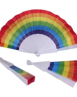 PRIDE – VENTAGLIO IN TESSUTO CON BANDIERA LGBT