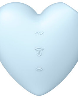 SATISFYER – CUTIE HEART ESTIMULADOR Y VIBRADOR AZUL