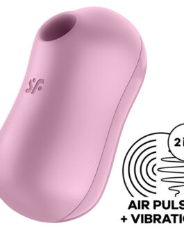 SATISFYER – COTTON CANDY ESTIMULADOR Y VIBRADOR LILA