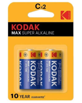 KODAK – BATTERIA ALCALINE MAX C LR14 2 UNITÀ