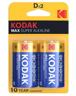 KODAK – BATTERIA ALCALINE MAX D LR20 2 UNITÀ