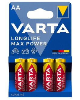VARTA – BATTERIA ALCALINE MAX POWER AA LR6 4 UNITÀ