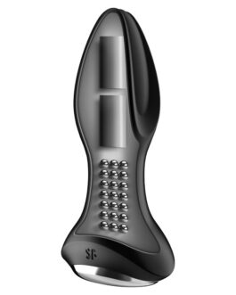 SATISFYER – ROTATOR PLUG 2+ PLUG VIBRADOR APP NEGRO