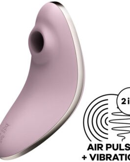 SATISFYER – VULVA LOVER 1 ESTIMULADOR Y VIBRADOR AZUL