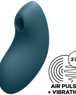 SATISFYER VULVA LOVER 2 ESTIMULADOR Y VIBRADOR – AZUL