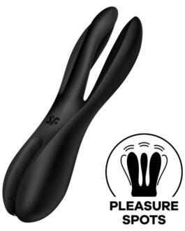 SATISFYER - THREESOME 2 VIBRADOR NEGRO