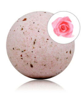 TALOKA – BOMBA DA BAGNO PROFUMATA ALLA ROSA CON PETALI DI ROSA