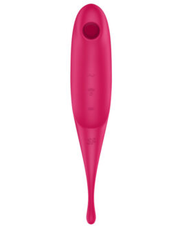 SATISFYER TWIRLING PRO ESTIMULADOR Y VIBRADOR – ROJO