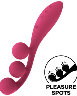 SATISFYER - MULTI VIBRATORE TRI BALL 1 ROSSO