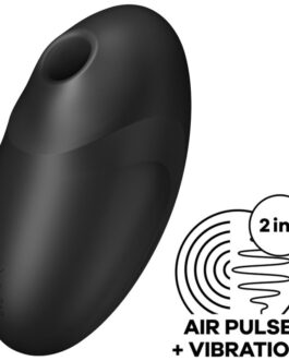 SATISFYER – VULVA LOVER 3 ESTIMULADOR Y VIBRADOR NEGRO
