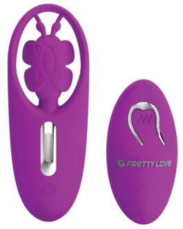 PRETTY LOVE - STIMOLATORE A FARFALLA PER MUTANDINE DANCING CON TELECOMANDO LILLA